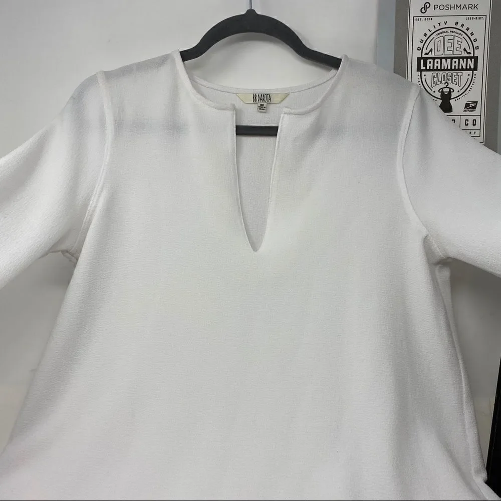 BB Dakota Bell Sleeve White Tunic